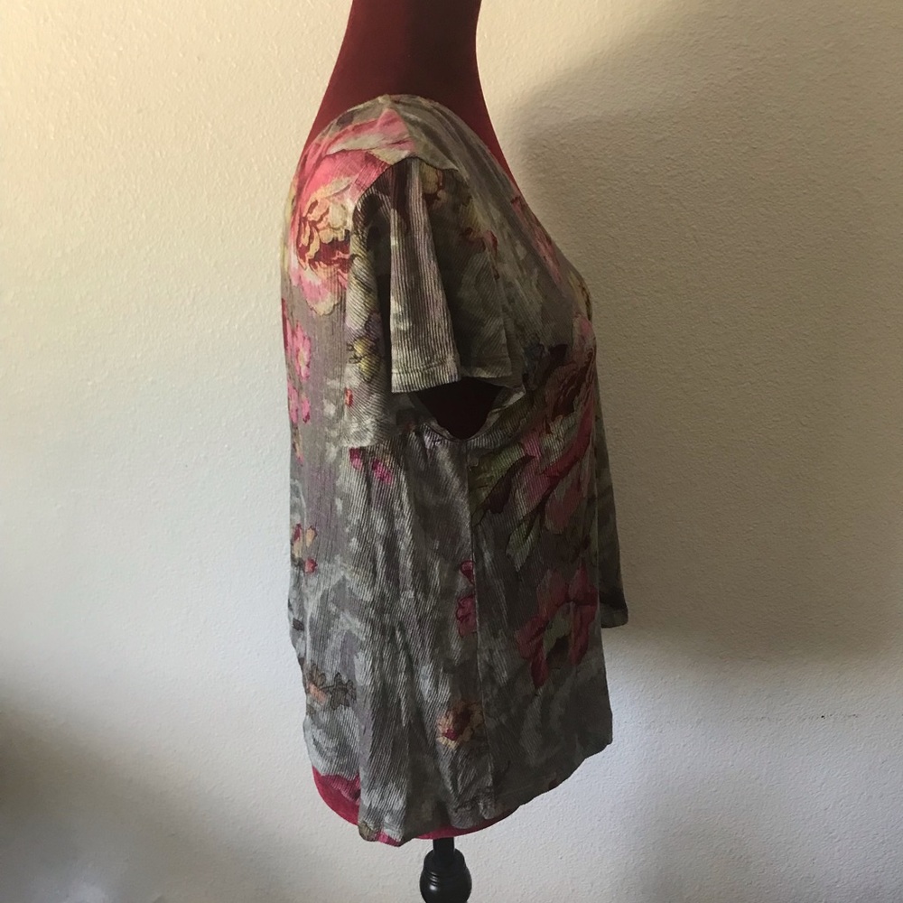 Women’s off shoulder BP Floral Blouse Top Cute M - Picture 2 of 6